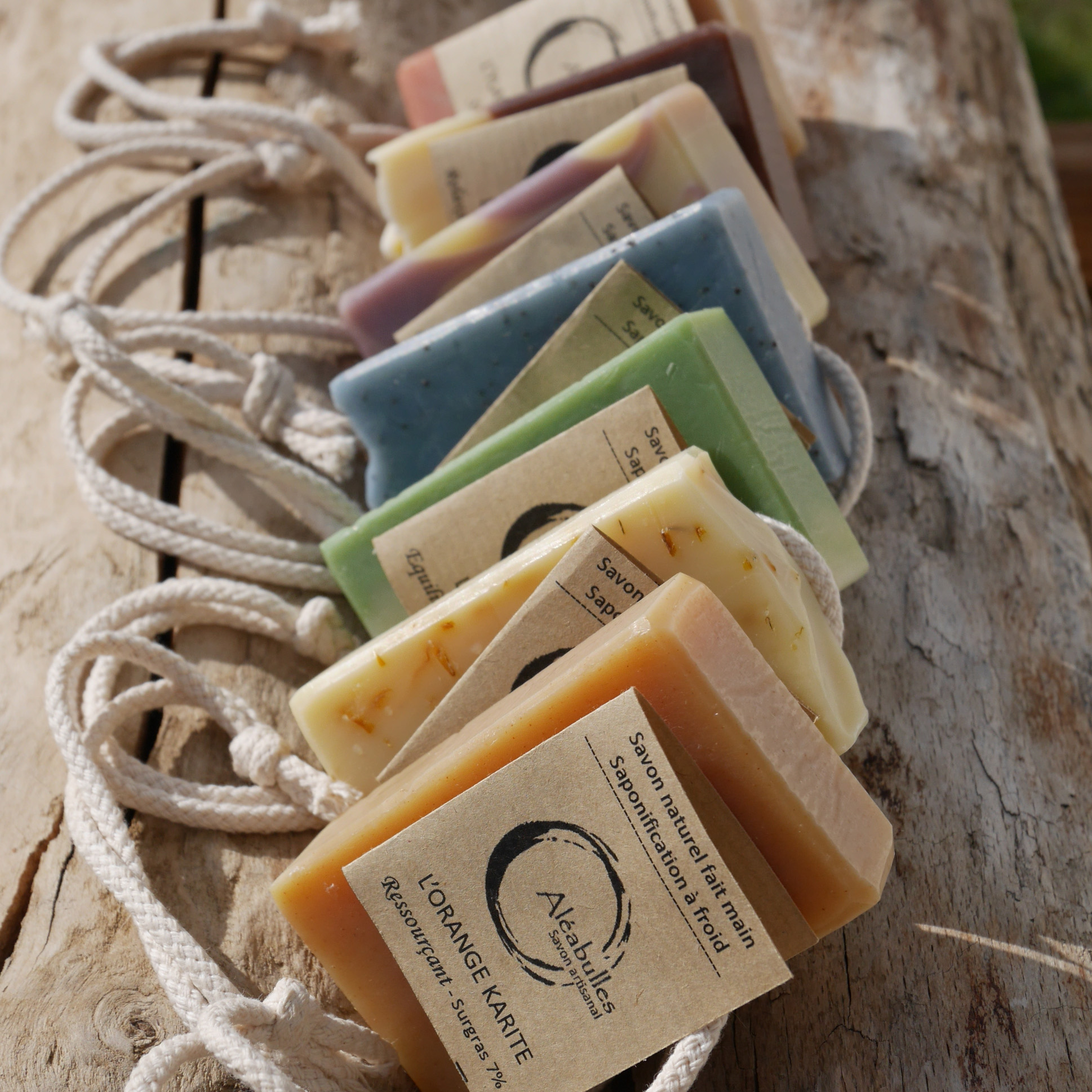 Savons sur corde Savons sur corde